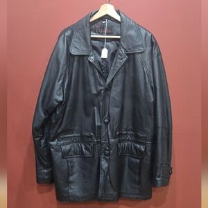 Leather overcoat by Phase 2